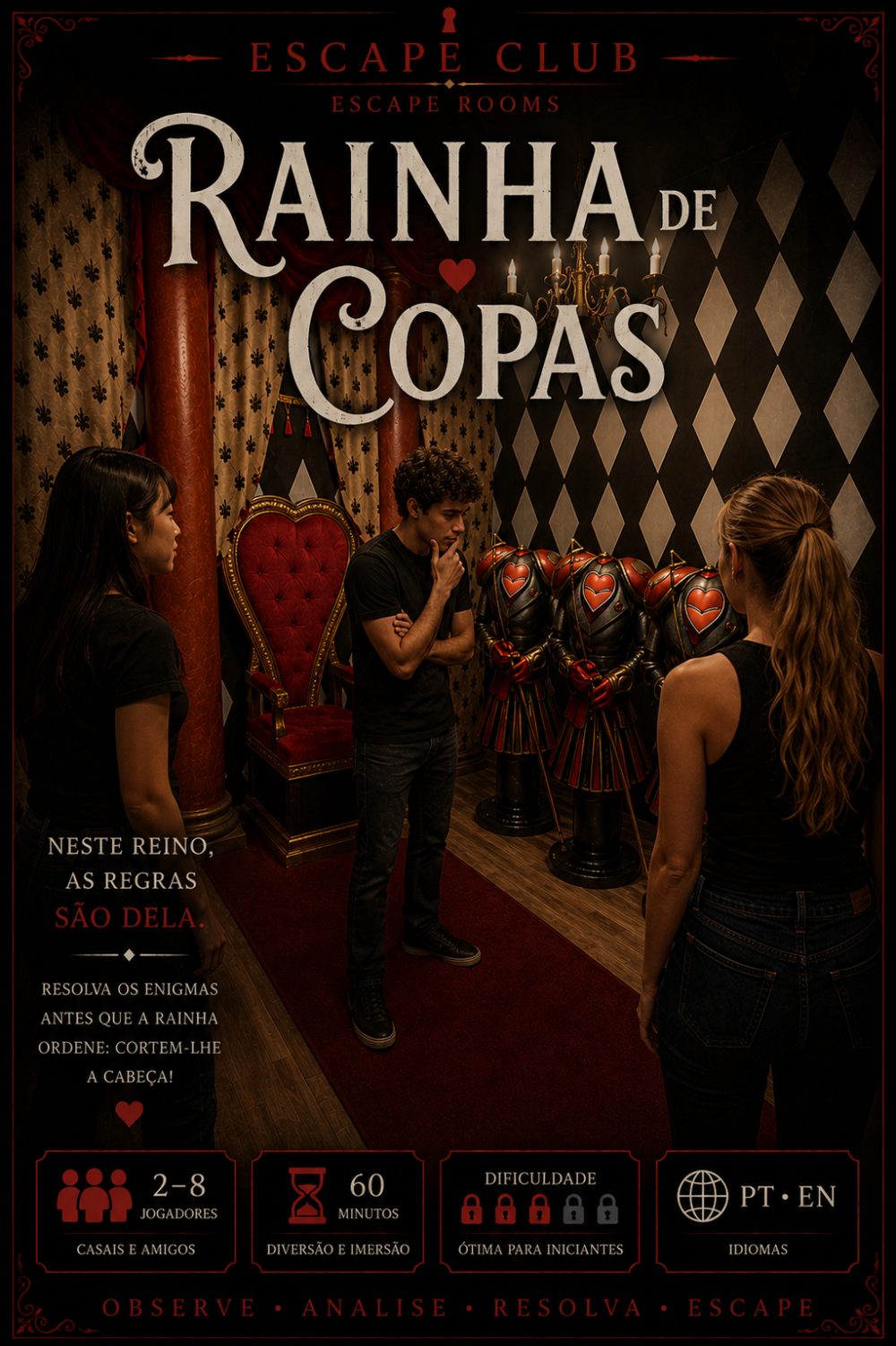 Pôster da sala Rainha de Copas